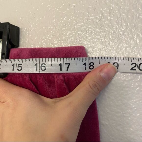 Juicy Couture hot Pink Velour velvet Jogger Gold Embroidered Logo y2k 90s XL - Picture 6 of 10